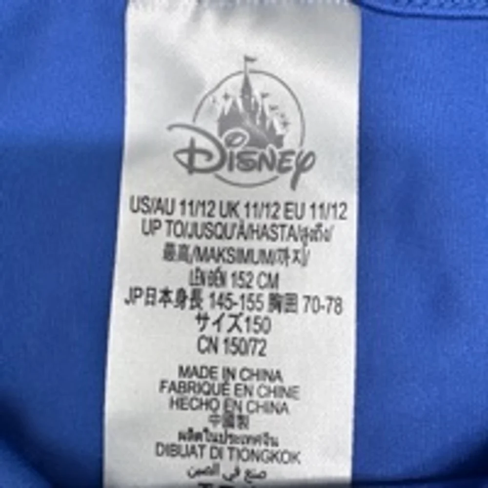 Girls Disney Blue Cinderella T-Shirt Size 11/12